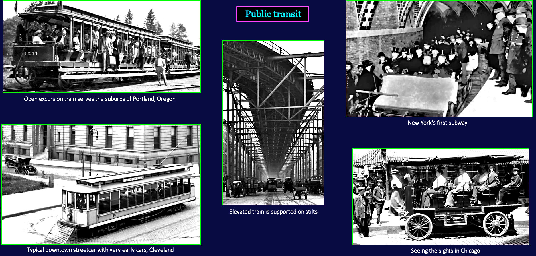 Urban transit, 1910